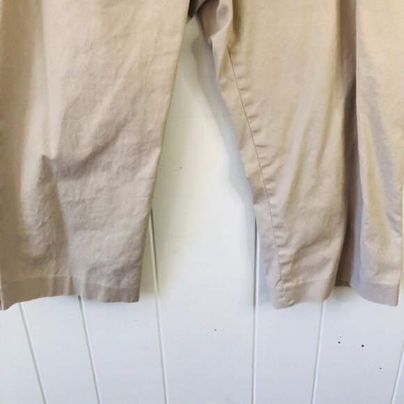 Tahari Tan Womens Wide Leg Crop Pants Size 14 - Picture 7 of 9